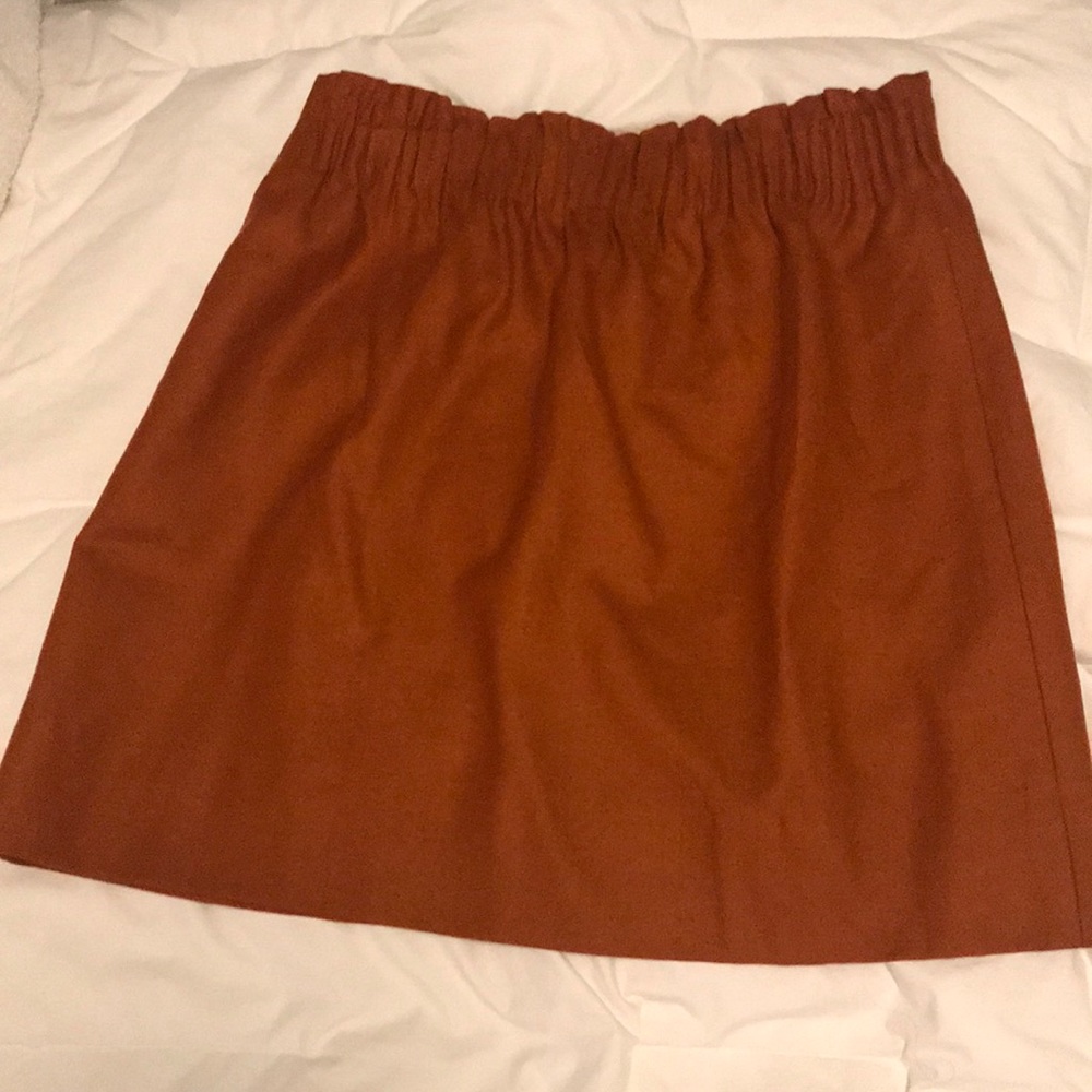 Burnt orange skirt